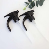 Buse de déclenchement de pulvérisation de vente chaude 28 410 pulvérisateur à gâchette à main en plastique pulvérisateur à gâchette noir pour l'arrosage du jardin