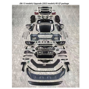 Ailes de capot phares LED feux arrière diffuseur 2006-2015 Q7 rénovation mise à niveau vers <span class=keywords><strong>2023</strong></span> + RSQ7 Bodykit pour <span class=keywords><strong>Audi</strong></span> - Product Image 2