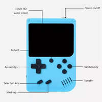 Mini Console de Jeu Rétro Monojoueur 500 Jeux Intégrés Portable pour Enfants Jouets Classiques pour Souvenirs d'Enfance en Plastique