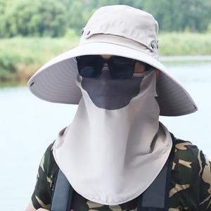 Sombrero de Pescador de Ala Ancha con Protección Solar y Cubre Cuello, Transpirable, para Senderismo, Ciclismo y Pesca de Verano para Hombre - Product Image 2