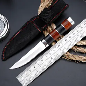 Wood Handle Multi-function Barbecue Dinner Meat Eating Knife