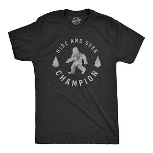 T-shirt pour homme <span class=keywords><strong>Cache</strong></span>-<span class=keywords><strong>cache</strong></span> Funny Bigfoot Graphic Sarcastic Tee - Product Image 1
