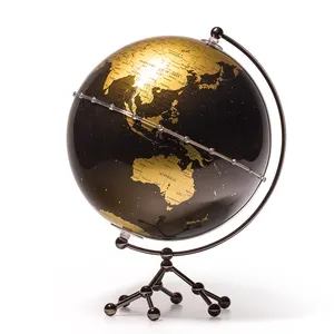 Cadeau personnalisé cadeaux de bureau globe du monde avec éclairage Wellfun nouvelle haute qualité décor à la maison carte globe 12 pouces