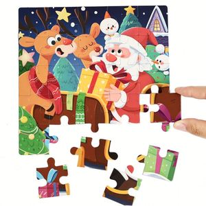Nouveauté 2026 : Livres de puzzles éducatifs Montessori sur le thème des fêtes de Noël et d'Halloween, jeux et jouets pour enfants garçons et filles - Product Image 1
