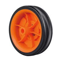 Roue en plastique 110mm, roues auxiliaires de vélo Pvc Smali, roue de support de vélo pour glacière, chariot universel