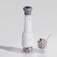 Mixeur Électrique 250W avec Bol en Verre, Contrôle Électronique, Lame pour Broyer la Glace et Hacher/Mélanger