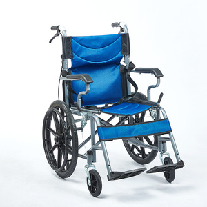 Silla de Ruedas Manual Ligera Plegable de Acero al Carbono, Ayuda para la Movilidad de Personas Mayores, para Viajes - Product Image 4