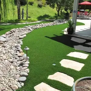 美森为室外花园屋顶游乐场足球足球场定制合成草彩色天然草地毯