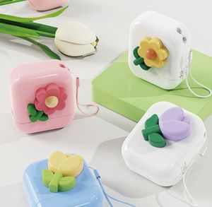 Nuevo estilo flores estilo Ins 4 colores juguete niños sello patrón personalizado <span class=keywords><strong>nombre</strong></span> Flash sello - Product Image 6