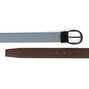 العلامة التجارية الجديدة شعار قابل للتخصيص للرجال حقيقي أسود بني اختياري أزياء عارضة دبوس مشبك حزام رسمي - Product Image 6