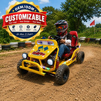Kart électrique personnalisable puissant 48V 500W pour adultes, capacité de charge 150 kg, transmission par essieu, châssis en acier, pour la course et le sport