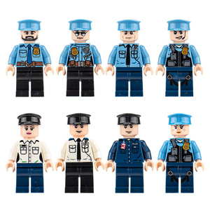 Briques de construction en plastique pour figurines d'ingénieurs professionnels et de pompiers, unisexe, à partir de <span class=keywords><strong>14</strong></span> ans, vente en gros transfrontalière - Product Image 6
