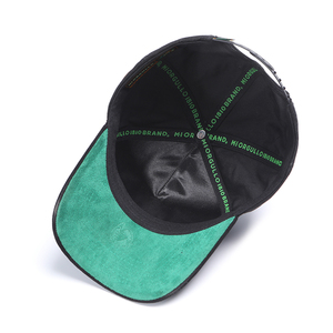 Chất Lượng Cao Tùy Chỉnh 3D Thêu Logo Da Lộn 5 Bảng Điều Chỉnh Cong Brim Satin Lót Thể Thao Mũ Bóng Chày Với Phun In Ấn - Product Image 2