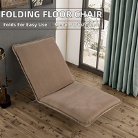 Multifunktionaler Klappbarer Moderner Stoff-Bodenkissen-Stuhl Sofa Faulenzerstuhl Klappbarer Balkon-Sessel