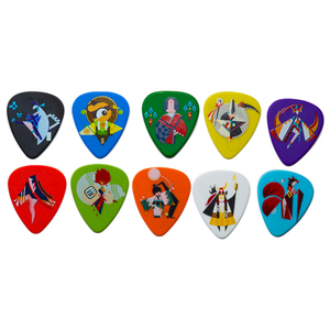 Thương Hiệu Riêng Bền Guitar Plectrum Hình Ảnh/Logo Tùy Chỉnh Tortex Dập Nổi Delrin/ABS/In Thiết Kế OEM Đầy Màu Sắc Guitar Chọn Plectrum - Product Image 1