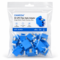Adaptador de Fibra Óptica Simplex Monomodo LC UPC de Fábrica ZAWEDA, Conector SC MPO para Red Óptica FTTH