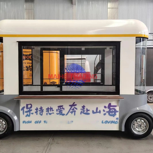 รถขายกาแฟเคลื่อนที่และรถพ่วงขายอาหารพร้อมสถานีขายขนมและลูกอม โครงสร้างสแตนเลส ทนทานต่อการเกิดสนิม - Product Image 5