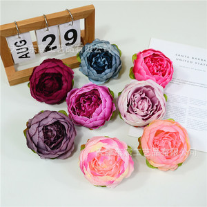 Dongchen Crafts <b>Artificial</b> Round <b>Peony</b> Flowers Silk Handmade Wedding Decorations - Product Image 3