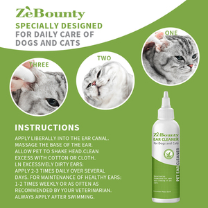 Recomendado por Veterinarios, Limpiador de Oídos Ecológico de Lujo con Aloe Vera para Perros y Gatos, 8 oz, Suave y Reparador del Tejido del Oído - Product Image 6