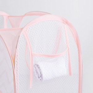 HeDou <b>Collapsible</b> Laundry Basket Round Grey Elephant Design Space Saving <b>Storage</b> For Bathroom Clothing - Product Image 4