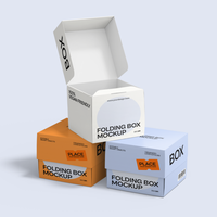 Boîte d'emballage personnalisée en carton pour sachets de thé, avec gaufrage, finition UV mate, papier couché brillant, type dossier, dorure à chaud et effet délavé