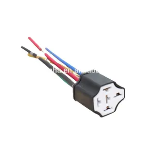 Automotive Truck 5 Pin Relay Harness Wired Ceramic Socket