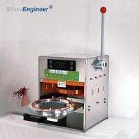Thermoscelleuse jetable de récipient de vente chaude, machine manuelle de cachetage de récipient de papier d'aluminium pour des restaurants