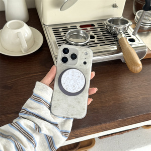 เคสโทรศัพท์แบบแม่เหล็กติดตั้งได้ ลายดอกไม้โทนสีเย็น แบบสองชั้น สำหรับ iPhone 17 Pro Max 16 15 14 - Product Image 1