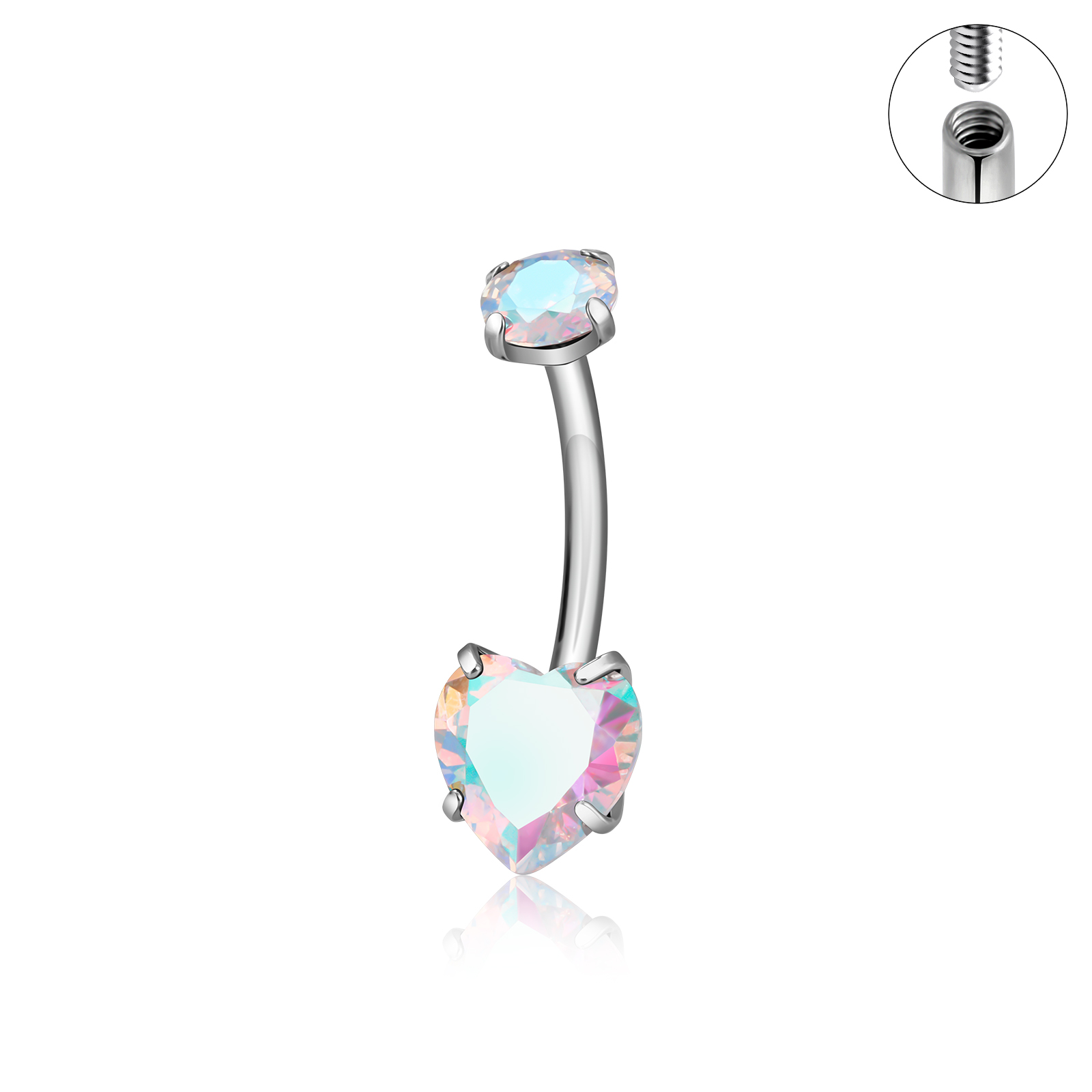 Argento con Zirconi Cubici Azzurro Chiaro