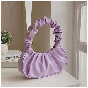 I-0168 Bolsos de mano plisados para mujer, bolsos de PU estilo nube, bolsos de hombro para ocio, bolsos de compras, bolsos de mano tipo dumpling - Product Image 3