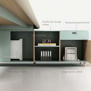 Escritorio ejecutivo moderno de aluminio de melamina para Jefe o gerente, muebles para el hogar para oficinas y villas, suministro al por mayor de fábrica - Product Image 6