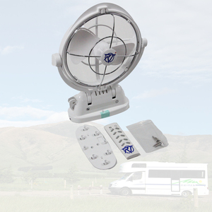Ventilador de Techo para RV de 12V con Control Remoto, Rotación de 360 Grados, <span class=keywords><strong>Precio</strong></span> de Fábrica, para Camper, Autocaravana, Caravana, Remolque - Product Image 1
