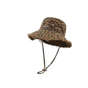 <span class=keywords><strong>Cappello</strong></span> da Pescatore <span class=keywords><strong>Leopardato</strong></span> 100% Cotone, Casual da Donna, Primaverile ed Estivo, Versatile con Tesa Larga - Product Image 5
