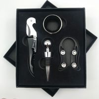 Prévente FF111 ensemble pour les amoureux de vin, bouchon en aluminium, en acier inoxydable, ouvre-bouteille, cadeau de noël, vente en gros