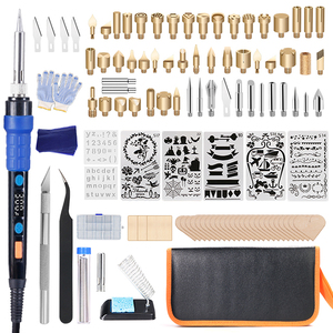 Kit de quema de madera, pantalla LCD, juego de soldador <span class=keywords><strong>Digital</strong></span>, pirograbado profesional DIY, herramientas de artesanía de madera, pluma, herramientas para quemar madera - Product Image 2