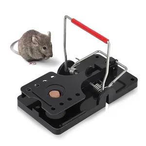 Outdoors Eco Friendly New Black Reusable Rat Killer Mouse Mice Snap Trap, Chipmunk Trap