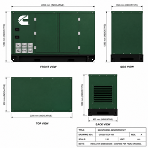 เครื่องกำเนิดไฟฟ้าดีเซลเคลื่อนที่แบบเงียบ SDEC Cummins Weichai Yuchai 80kW 100kVA ความเร็วสูง 80 กม./ชม. พร้อมหลังคาเก็บเสียง - Product Image 1