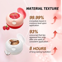 Masque de Nuit Bio Rose pour les Lèvres, Traitement Éclaircissant pour Lèvres Foncées et Gercées, Emballage Luxe aux Baies