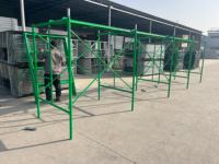 Système d'échafaudage mobile en acier galvanisé robuste, type H, avec roulettes pour la construction
