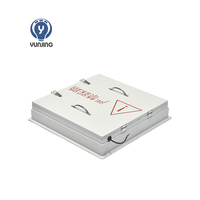 Éclairage LED hygiénique et stérilisable 600*600*94 80W AC100-277V avec corps en aluminium, indice de protection IP65, design industriel, lumière pour salle blanche