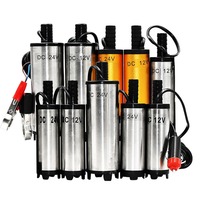 Pompe d'aspiration d'huile submersible compacte en acier inoxydable 12V/24V DC, pompe de transfert de diesel, vente en gros directe usine