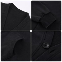 Fabricant de tissu French Terry de qualité supérieure, faible MOQ, sweat-shirt vintage délavé à l'acide, col en V, personnalisable avec logo, avec boutons