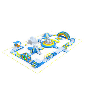 Juegos inflables de <span class=keywords><strong>playa</strong></span> acuatico, equipo de juego para deportes de agua de mar, Parque inflable flotante - Product Image 5