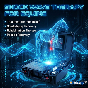 Appareil de thérapie par ondes de choc équin avec formation gratuite pour la récupération des blessures sportives et le massage équin par ondes de choc - Product Image 1