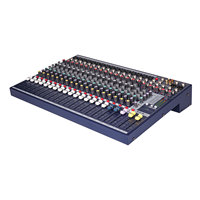 Console de mixage audio numérique professionnelle EFX-16 à 16 canaux en métal avec alimentation fantôme 48V intégrée, boutons personnalisables, effets MP3 intégrés, MIDI