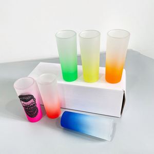 Sublimation 2.5 Oz Ombre Color Blank Shot Glass Whiskey Glasses for Diy Printing - Product Image 3