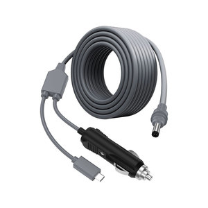 สายชาร์จในรถยนต์ Starlink mini 2 in 1 ขนาด 18AWG USB-C สำหรับช่องจุดบุหรี่ แปลงเป็นสายไฟ DC ทองแดงแท้ ชาร์จเร็ว 5A สำหรับยานพาหนะ - Product Image 1