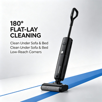 Nettoyeur de sol sans fil avec batterie amovible, aspiration humide et sèche, moteur sans balais, auto-nettoyant, pour la maison