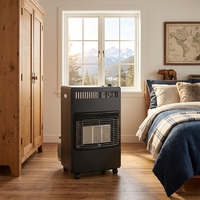 Calentador de Gas Portátil de 4.2kW para Interiores, Calentador de Cerámica Infrarrojo con Ruedas, Eficiente Energéticamente, para Sala de Estar, Oficina, Tienda Pequeña