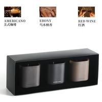 Luxus handgemachte quadratische Glas Glas duftende Soja Wachs ätherische Öl Kerzen 3-Packungen benutzer definierte Geschenk box für Wohnkultur